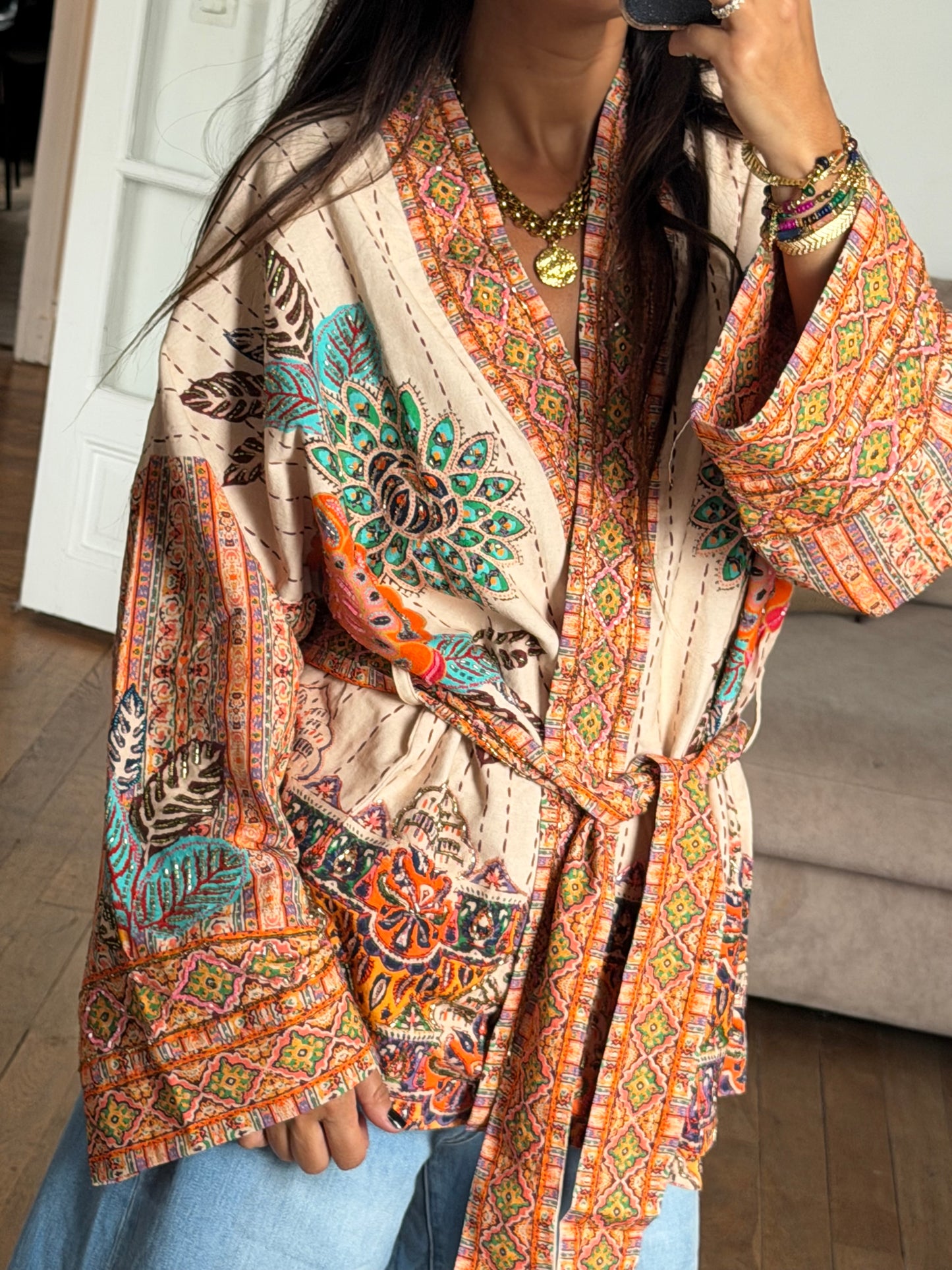 Kimono perlé