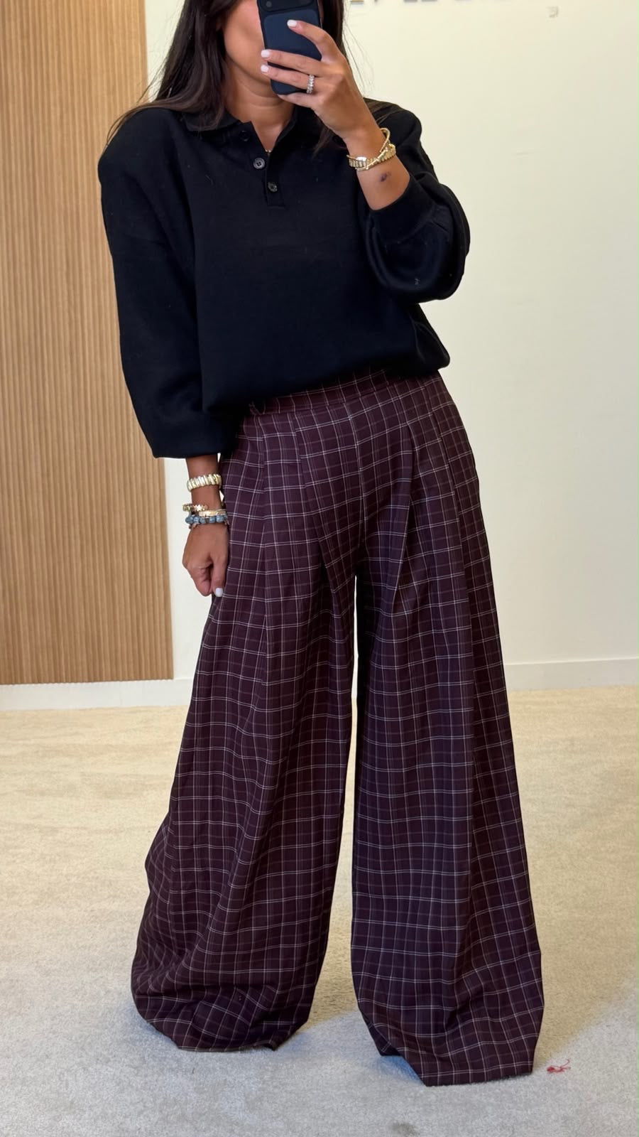 Pantalon carreau Chloé