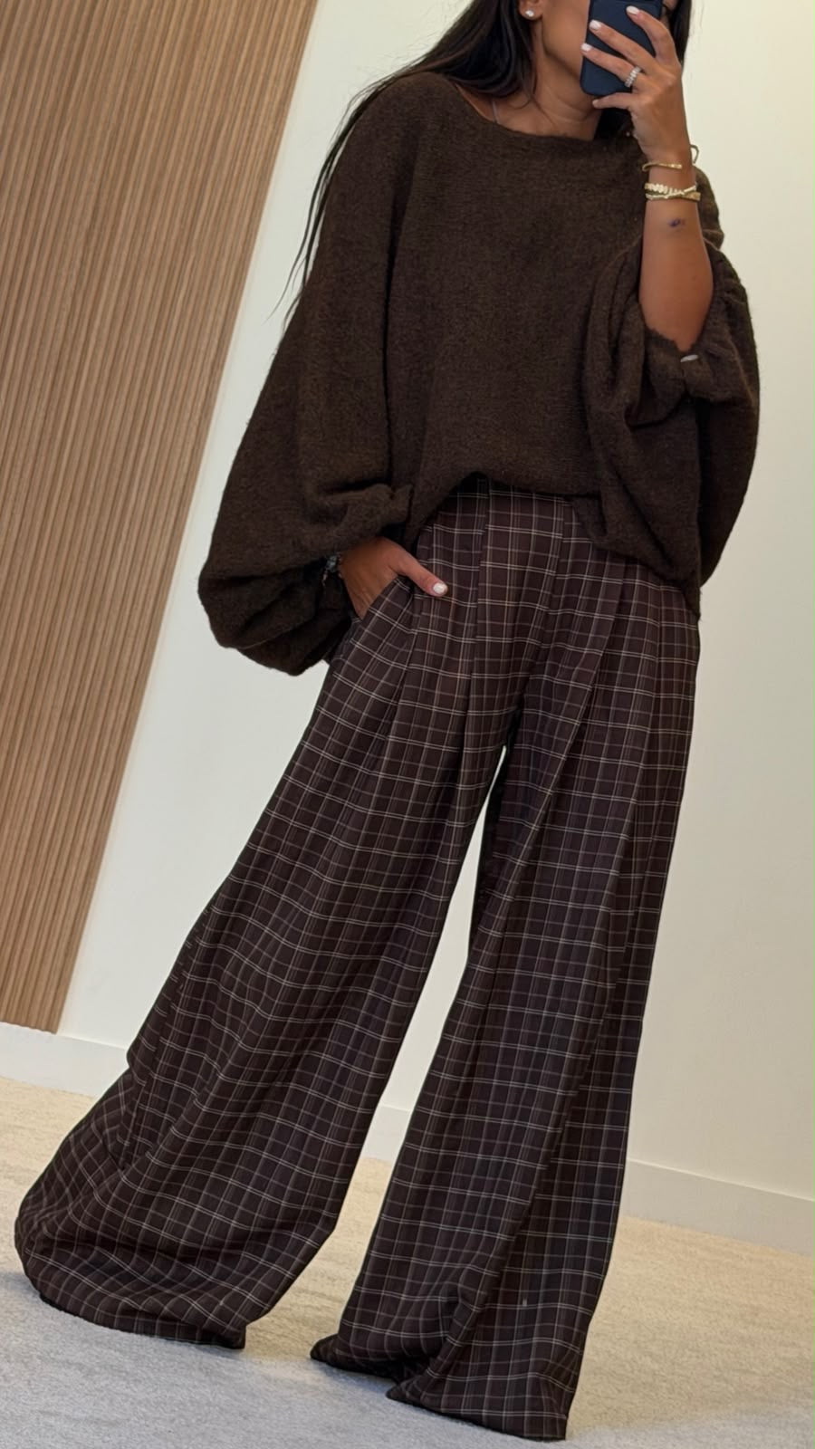 Pantalon carreau Chloé
